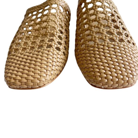 Everlane The Day Mule in Woven Nappa Leather Tan Size 7 - Picture 12 of 12